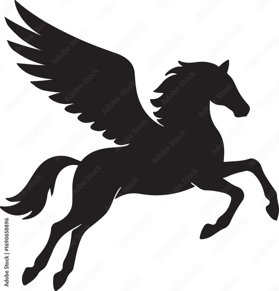 Fototapeta premium horse silhouette vector