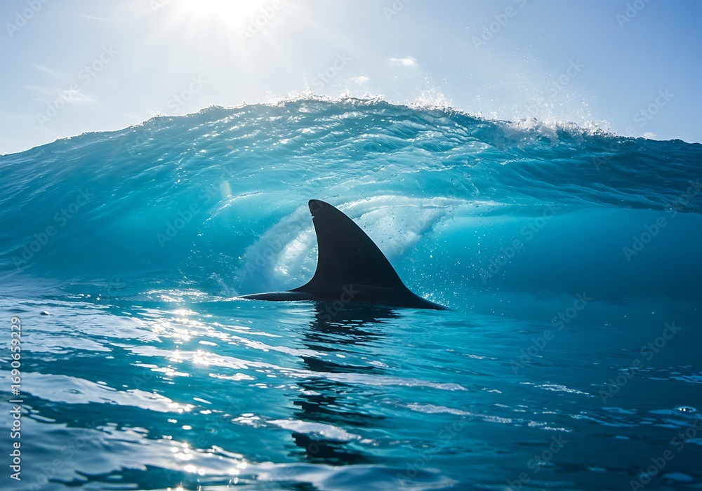 Fototapeta premium Sunlit Shadow in the Curl