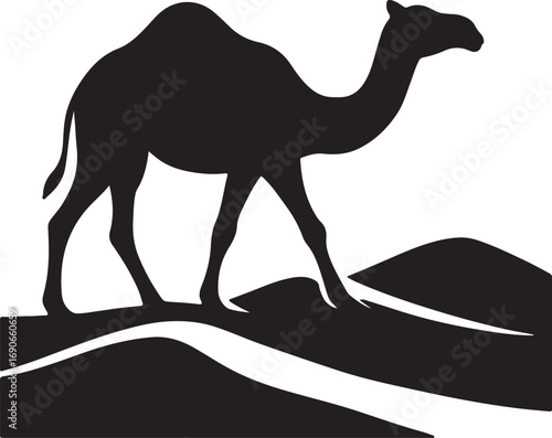 Camel vector silhouette.