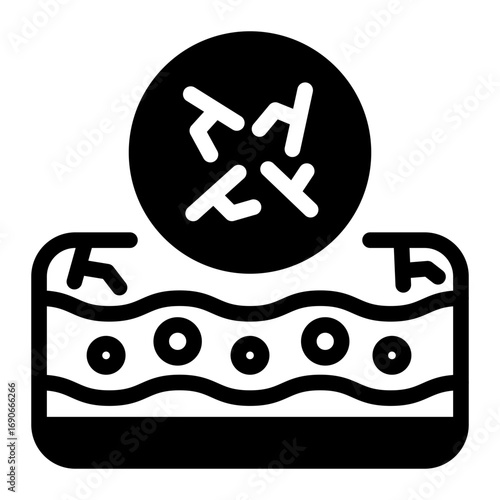 This Cracked skin icon is suitable for use in Skincare, Dermatology, and related fields.