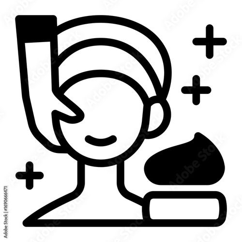 This Treatment icon is suitable for use in Skincare, Dermatology, and related fields.