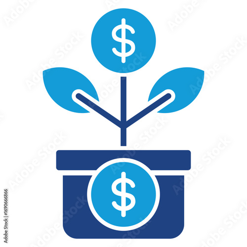 financial growth Icon
