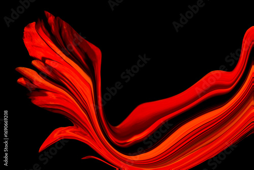 FLOWING RED ORANGE COLOURS ON DARK BACKGROUND SPACE FOR WORDS 