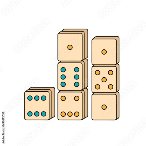 Understanding the probability and statistics behind game dice arrangements and their outcomes in various games