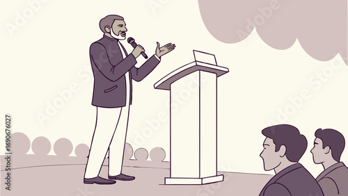 Presentation speaker at podium conference business meeting lecture public speaking man giving speech audience microphone professional event corporate presentation seminar workshop training education .