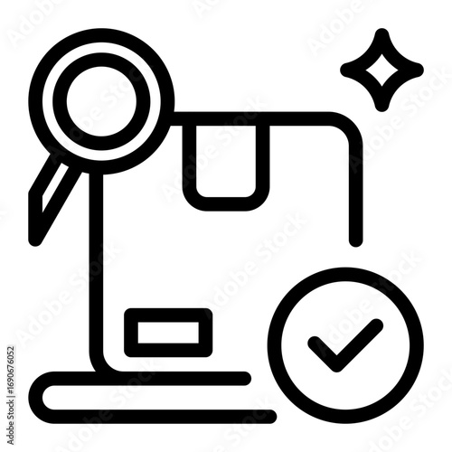 This Product Testing icon is suitable for Manufacturing, Distribution, and related fields.