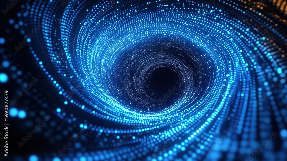 Obraz premium Abstract digital vortex