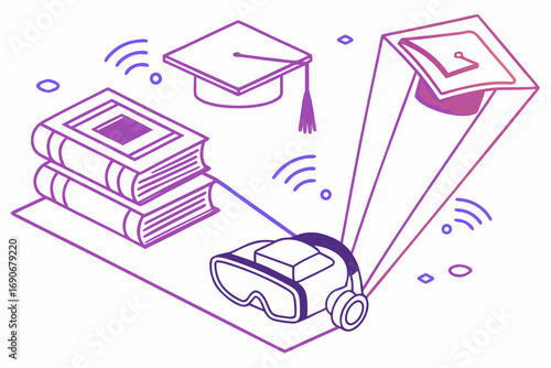 vector illustration of a gift box with ribbon