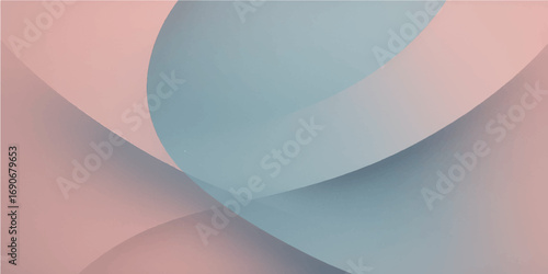 Abstract blue wave vector background with a futuristic curve pattern and a light texture