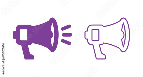 megaphone isolated on white background