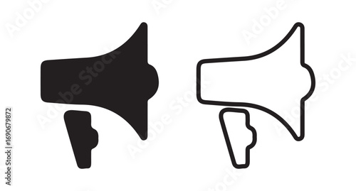 vector illustration of a megaphone