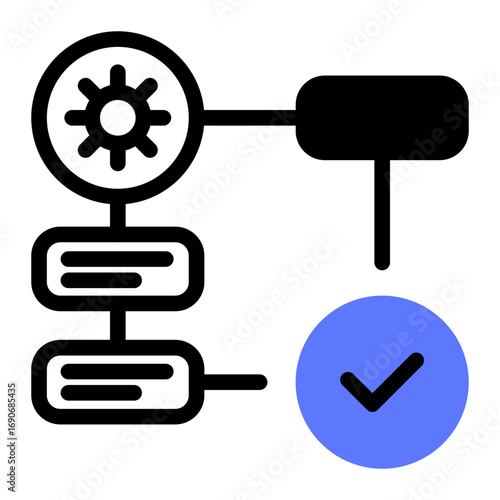 This Process control icon is suitable for Manufacturing, Distribution, and related fields.