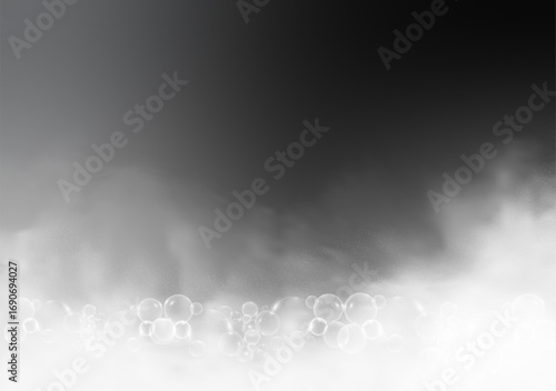 Detergent foam effect  background