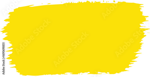 Yellow paint stroke vector – hand drawn brush stroke design.eps