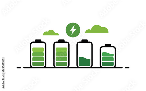 battery with green energy