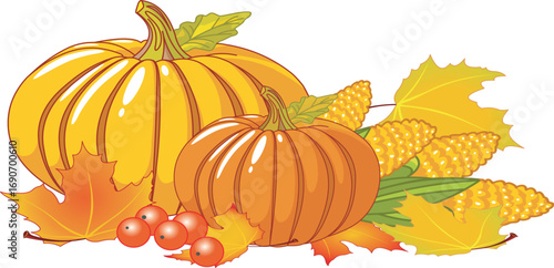 Autumn Harvest Still Life eps file