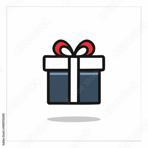 Gift Box Illustration A Simple and Attractive Vector Icon for Presents and Celebrations