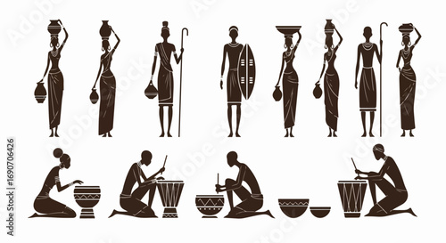 African Tribal Art Collection - People, Music, and Daily Life.