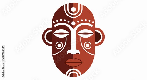 Intricate Tribal Mask Design.