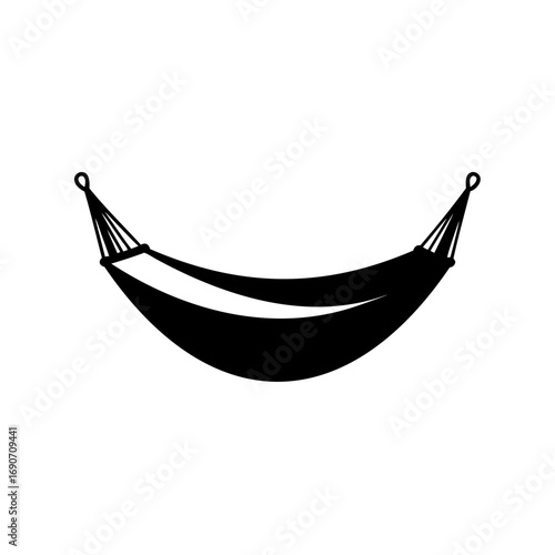 Silhouette of a hammock suggesting relaxation and carefree summer vibes