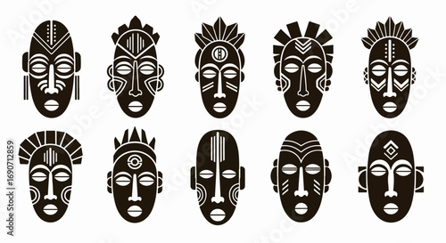 African Tribal Masks Collection.