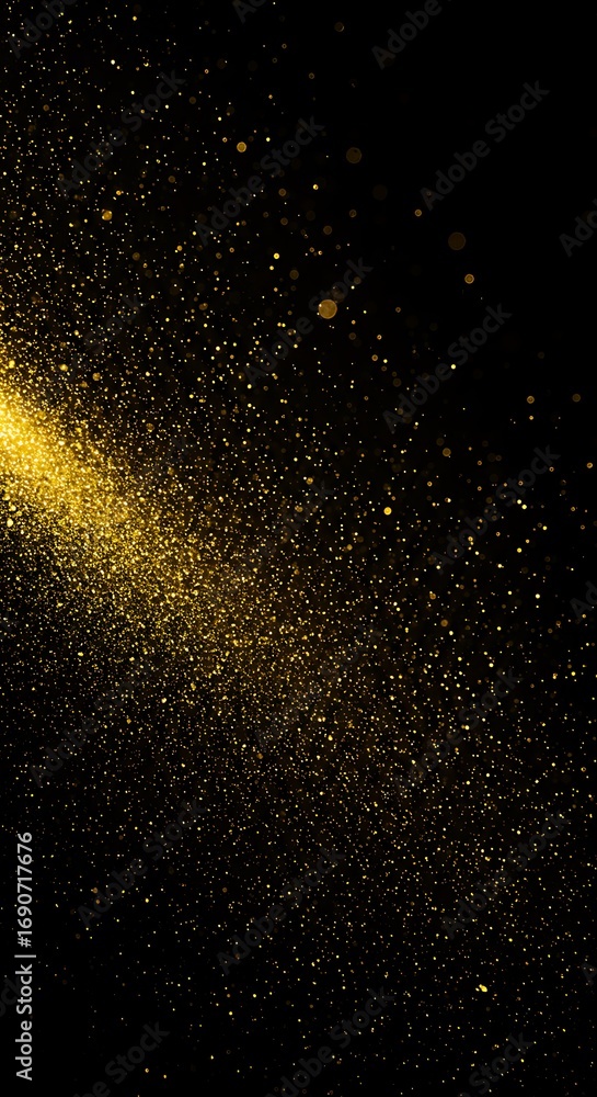 Obraz premium Golden Stardust Trail