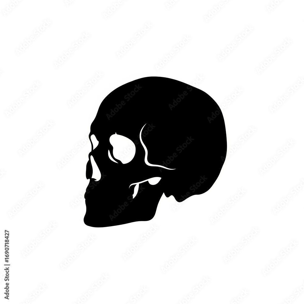 Obraz premium skull on black
