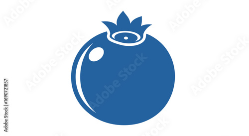Vibrant blue fruit illustration perfect for healthy eating and fresh produce.