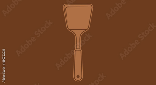 Wooden spatula kitchen utensil cooking tool food preparation cooking aid useful tool.