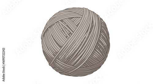 Single Ball of Yarn for Knitting and Crocheting Projects.