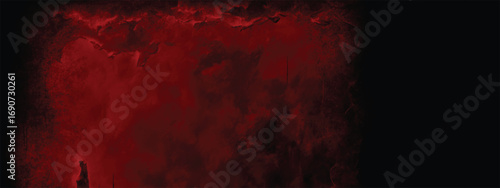 Fiery abstract backdrop with smoky blood red and black shadows