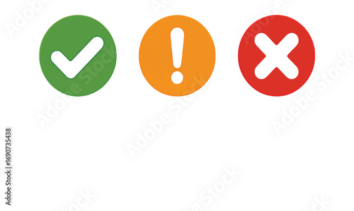 Check, Warning, and Error Icons A Visual Guide