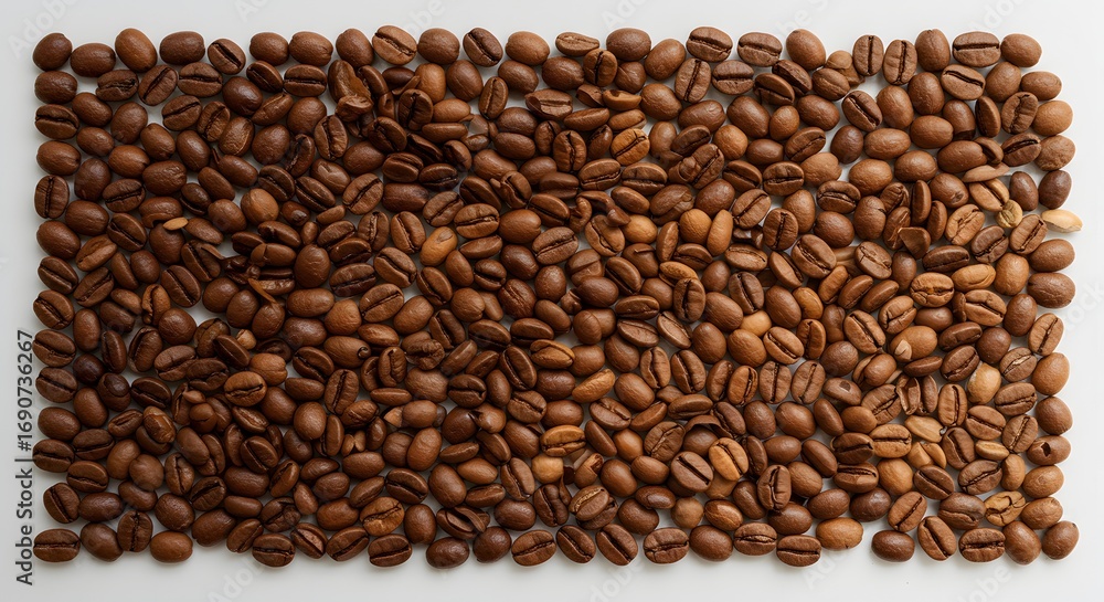 Fototapeta premium Roasted Coffee Beans Background - Aromatic Coffee Texture