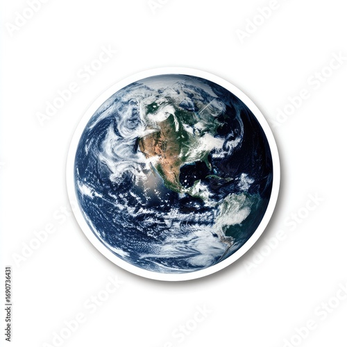 Earth globe, high resolution