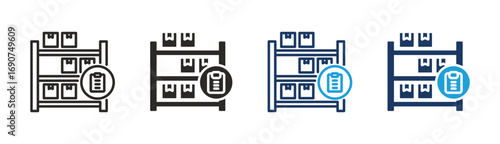 Set of Inventory icon collection in Multiple Style. Icon suitable for web and mobile application.