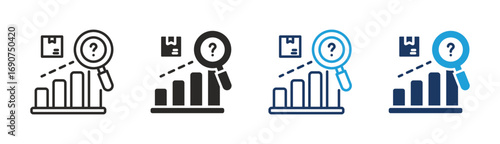 Set of Forecasting icon collection in Multiple Style. Icon suitable for web and mobile application.