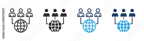 Set of outsourcing Icon collection in Multiple Style. Icon suitable for web and mobile application.