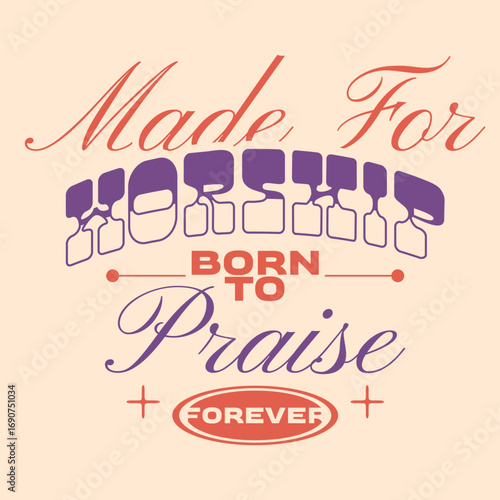 Christian retro typography quotes t-shirt design, Faith graphic poster art, Religion apparel design, Inspirational religious lettering design for print, Jesus quotes, Spiritual quotes design