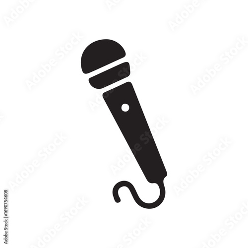 microphone on white background