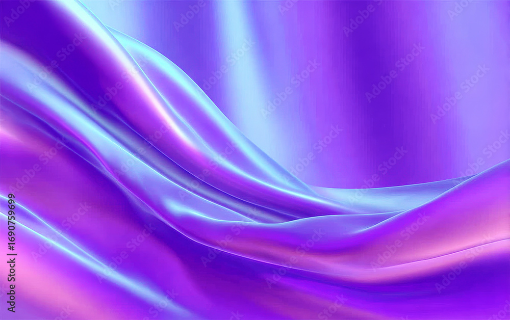 Vibrant Purple and Blue Abstract Wave Pattern Background