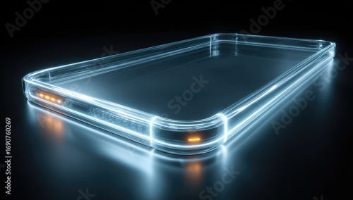 Glowing phone, translucent case