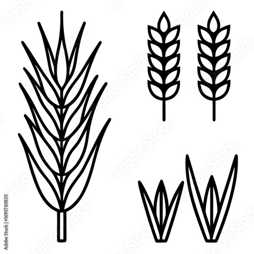 Wheat Bundle Vector Icon