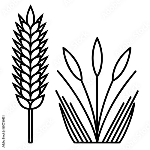 Wheat Bundle Vector Icon