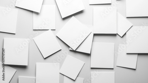 Wallpaper Mural A white background with scattered white squares. Torontodigital.ca