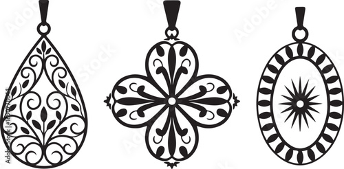 Bee & Heart Filigree Earring SVG Bundle - Intricate Teardrop Laser Cut Designs