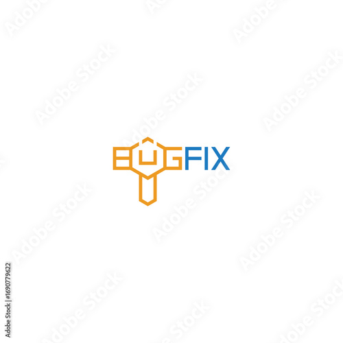 Bug fix text logo idea.