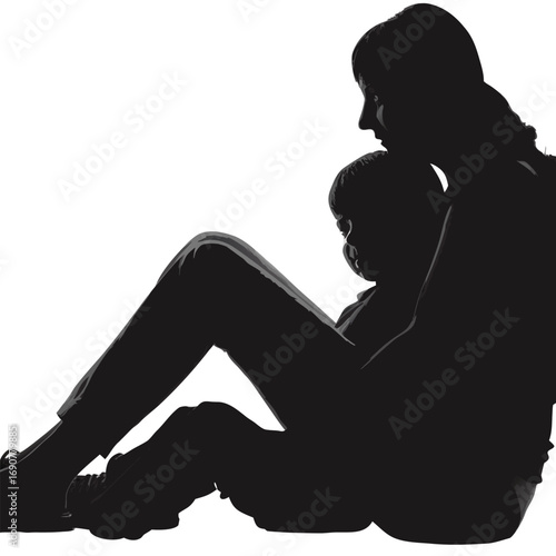 Maternal Love Silhouette