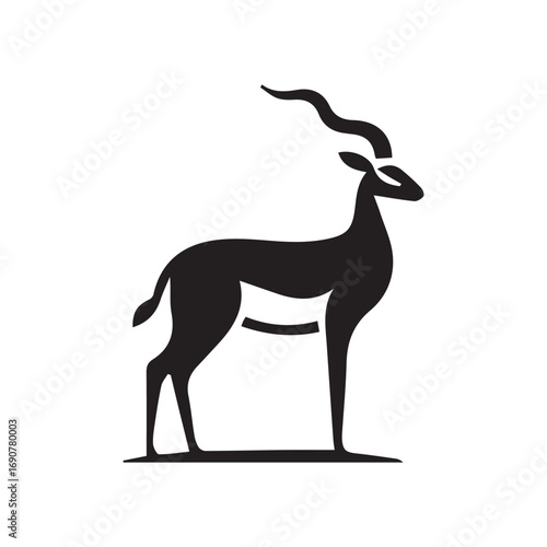 2d antelope logo with white background