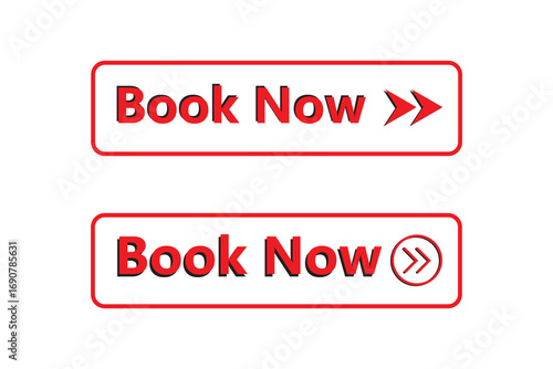 Book now button. web template, speech bubble, banner label book now. sign icon vector illustration . Eps 10.