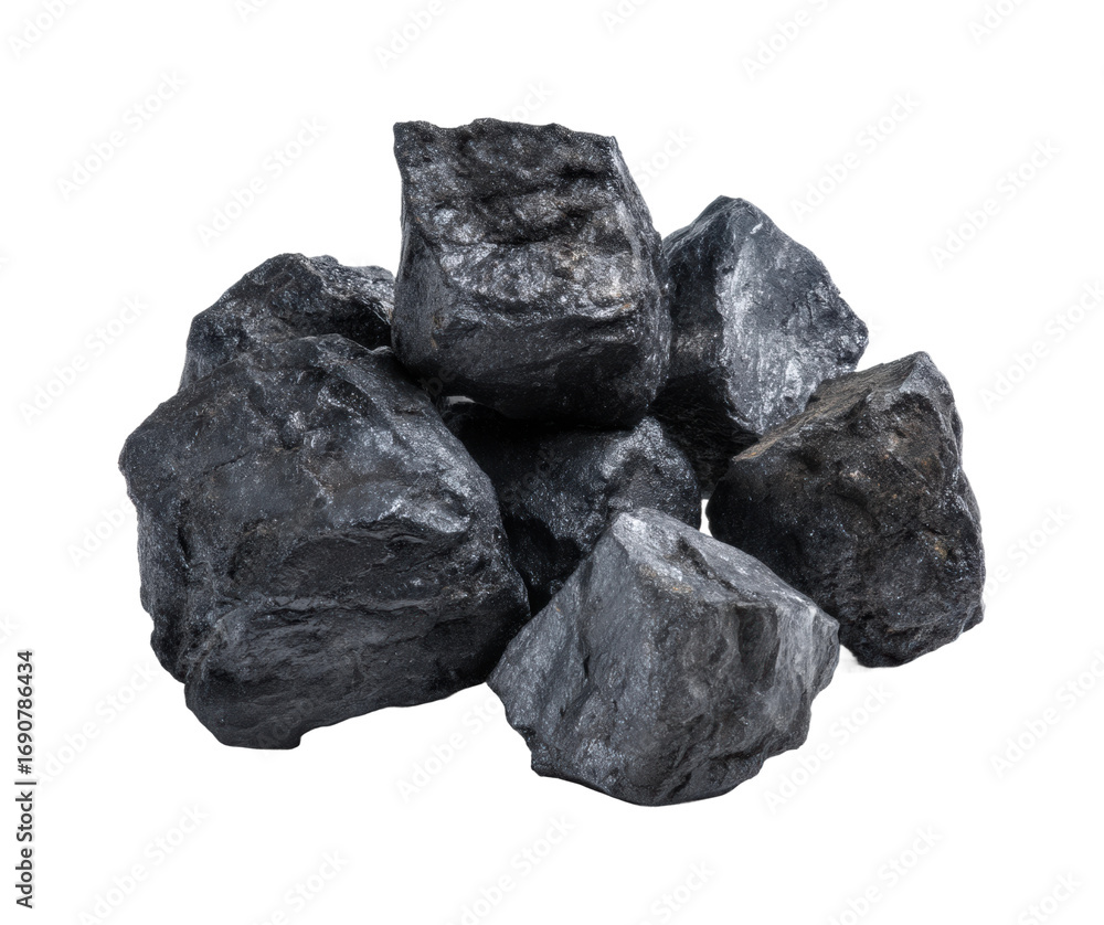 Obraz premium Coal mining process unveiled underground site industrial